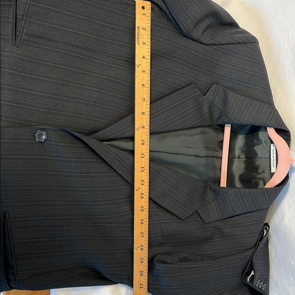 Yves Saint Laurent Black Sport Coat Tailored Fit Notched Lapels - Picture 7 of 9